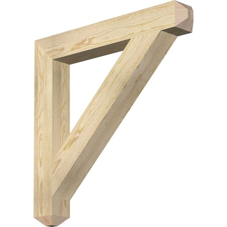 Ekena Millwork Traditional Craftsman Rough Sawn Bracket, Douglas Fir, 4"W x 30"D x 30"H BKT04X30X30TRA04RDF